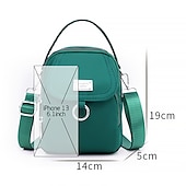 preiswerte Handtaschen und Tragetaschen-Schwarze Umhängetasche aus Nylon für Damen mit silberfarbenen Beschlägen und verstellbarem Riemen – leichte und praktische kleine Schultertasche für Reisen und den täglichen Gebrauch