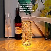 olcso Dekoratív fények-kristály asztali lámpa környezeti lámpák karácsonyi ajándék modern kortárs usb-s hálószoba lányszobába kristály &lt;5V&gt;