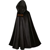 levne Pláště a pláštěnky-Retro Středověké Renesanční Pláštěnka plášť s kapucí Čerodějnice Pirát Viking Dámské Keltské Viking Fantazie předvečer Všech svatých Karneval Plesová maškaráda Párty LARP Dospělé Přehoz Celý rok