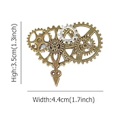 economico Accessori e altro-spilla steampunk da uomo spilla timone spilla scudo spilla spilla distintivo spilla vintage medievale per uomo cravatta cappello sciarpa vestito smoking