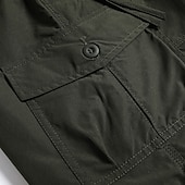baratos Clássico-Homens Bermuda Cargo Calção Shorts de verão Shorts de Trilha Com Cordão Cintura elástica Bolso multi Tecido Conforto Macio Comprimento do joelho Ao ar livre Diário Para Noite Moda Casual Exército