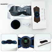 cheap Body Massager-LCD Display EMS Neck Stretcher Electric Massager 8 Mode Cervical Massage Patch Pulse Muscle Stimulator Portable Relief Pain