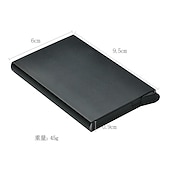 cheap Card Holders &amp; Cases-Slim Aluminum Card Holder Wallet ID Credit Card Holder Mini RFID Blocking Automatic Pop Up Bank Card Case Organizer