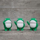 abordables Statues-figurine de grenouille rebelle, artisanat d&#039;ornements en résine de petite grenouille