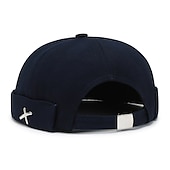 abordables Casquette de baseball pour homme-Unisexe Casquette Docker Chapeaux sans bord Noir Jaune Coton Voyage Plage Extérieur Vacances Plein Ajustable Mode