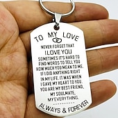 abordables Colgantes y ornamentos para coche-Bonito llavero de regalo para marido/esposa, perfecto para aniversarios, San Valentín, cumpleaños, novios, novias, él, ella, mujer. &amp; ¡hombres!