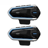 זול אוזניות לקסדת אופנוע-אוזניות לאופנוע Bluetooth קסדת אינטרקום קסדה עמידה למים אוזניות bluetooth 4.1 אביזרי אופנוע