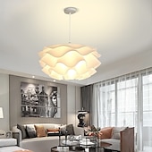 abordables Éclairages pour îlot-led pendentif lumière acrylique fleur design unique plafond en métal luminaires créatif bar style atmosphère lustre pour salon, îlot de cuisine, chambre à coucher