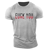 ieftine Tricou grafic pentru bărbați-ÎȚI F*CK LOVE YOU Tricou bărbați grafic sarcastic cu mânecă scurtă
