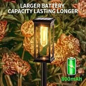 preiswerte Bodenlichter-Solar-Wegeleuchten, wasserdichte IP65-Solar-Gartenleuchten mit automatischem Ein- und Ausschalten für Gehwege, Höfe und Landschaftsdekoration