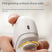 billiga hushållsapparater-elektrisk nagelklippare säkerhet automatisk nagelklippare bärbar nageltrimmer elektrisk nageltrimmer manikyrverktyg för barn vuxna äldre