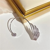 abordables Boucles d&#039;oreilles-Femme Boucles d&#039;Oreille Classique Précieux Mode Personnalisé Des boucles d&#039;oreilles Bijoux argent droit / gauche d&#039;or / argent à gauche Pour Mariage Soirée 1 pc