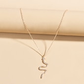 voordelige Kettingen en hangers-1 stuk Kettingen lange ketting For Dames Dagelijks Legering Slang Slang