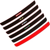 abordables Décorations pare-choc de voiture-Protecteur de seuil de porte de coffre de voiture universel autocollant de bande de caoutchouc autocollant de protection de pare-chocs arrière automatique barre de protection contre les rayures