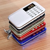 رخيصةأون مشغل MP3-مكبر صوت وسائط راديو رقمي محمول am fm مشغل موسيقى mp3 يدعم بطاقة tf / قرص USB مع شاشة عرض LED ووظيفة مصباح يدوي في حالات الطوارئ