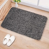 economico Tappeti e zerbini-zerbino magico marrone super assorbe il fango tappetino porta posteriore in gomma antiscivolo per interni esterni a basso profilo lavabile in lavatrice raschietto per scarpe per animali domestici