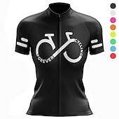Χαμηλού Κόστους Γυναικείες φανέλες-Γυναικεία Φανέλα ποδηλασίας Γραφική Αστείος Κοντομάνικο Ποδήλατο Αθλητική μπλούζα Μπολύζες με 3 πίσω τσέπες Ποδηλασία Βουνού Ποδηλασία Δρόμου