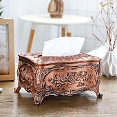 cheap Storage &amp; Organization-Tissue Box Holder, Vintage Toilet Paper Holder, Elegant Acrylic Facial Tissue Napkin Dispenser Holder For Bedroom, Coffee Table, Bathroom, Home, Restaurant, Wedding