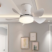 cheap Ceiling Fan Lights-LED Ceiling Fans Dimmable with Remote Contral 82cm Flush Mount Ceiling Lamp Acrylic Lampshade Chandelier Bedroom Living Room