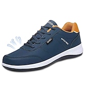 preiswerte Sneaker für Herren-Marineblaue Freizeit-Sport-Sneaker für Herren | leichte Sportschuhe mit Schnürung und bequemer Sohle | perfekt zum Laufen, Gehen und für den Alltag