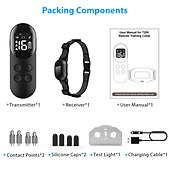 abordables Dressage pour chiens-clickers de dressage de chien kits sans fil taille réglable dresseur étanche pour chien nylon de sécurité abs + pc clickers aides au comportement entraînement à l&#039;obéissance pour animaux de compagnie