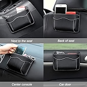 economico Organizer e portaoggetti per auto-Organizzatore tasca laterale per auto Tasca portaoggetti per auto Custodia per occhiali da vista per cellulare Portaoggetti per seggiolino auto Organizer per il finestrino del seggiolino auto