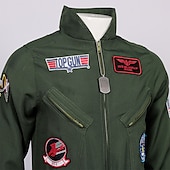 olcso Férfi jelmezek-Top Gun Pete Szerepjáték Jelmezek Felszerelések Jelmez Szerepjáték Filmsztár jelmez for Férfi Felnőttek Álarcos mulatság