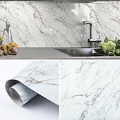 voordelige Behang-cool wallpapers marmeren behang muurschildering waterdicht oliebestendig vochtbestendig meubels renovatie zelfklevend gemakkelijk verwijderbare wandbekleding keuken aanrecht kast plank voering