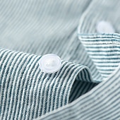 billiga Button Down-skjortor för män-Herr Skjorta Grön Khaki grön Grå Långärmad Randig Nedvikt Vår &amp; Höst Kontor &amp; Karriär Utekväll Kläder Grundläggande