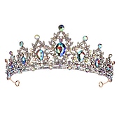 preiswerte Zubehör und mehr-funkelnde Kristall-Diademe &amp; Kronen für Frauen &amp; Mädchen Rokoko viktorianische Hochzeitsaccessoires