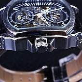 voordelige Mechanische Horloges-forsining retro heren mechanisch horloge luxe mode zakelijk automatisch skelet polshorloge heren mechanisch waterdicht horloge klok heren