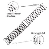 cheap Samsung Watch Bands-Watch Band for Samsung Galaxy Galaxy Watch 3 45mm 46mm Gear S3 Classic Frontier 2 Neo Live Stainless Steel Replacement  Strap Quick Release 22mm Link Bracelet Wristband