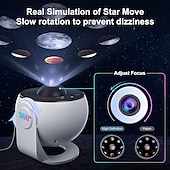 abordables Projecteurs, lampes et lasers-Projecteur de planétarium ciel étoilé galaxie projecteur d&#039;étoiles veilleuse lampe LED pour chambre à coucher décoration de chambre veilleuse décorative