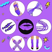 halpa Asusteet-Karnevaali 2026 Karnevaali puku Cosplay-Asut Asut Disko Retro / vintage Disko 1980 luku Aikuisten Naisten Karnevaali Naamiaiset Juhlat Pride-paraati Pride-kuukausi Pukeudu