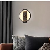 abordables Apliques de pared para interior-Lámpara de pared interior con reloj, lámpara de pared decorativa creativa, diseño de reloj real de 30 cm, accesorio de iluminación montado en la pared de metal para dormitorio, cabecera, pasillo, sala