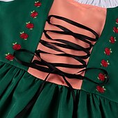 ieftine Dirndl-Oktoberfest Dirndl Trachtenkleader Oktoberfest / Bere bavareză bavareză Wiesn Stil tradițional Pajiști Pentru femei Pânză în stil tradițional Rochie Șorț
