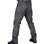 abordables Pantalons Cargo-Homme Pantalon Cargo Pantalon tactique Pantalon Multi poche Plein Vestimentaire Extérieur Casual du quotidien Mélange de Coton Sportif Mode Noir Vert Véronèse