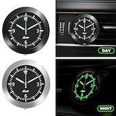 voordelige Autohangers &amp; Ornamenten-Mini Digitale Auto Klok Lichtgevende Plak-uithandige Dashboard Klok Quartz Mechanica Auto Interieur Accessoire