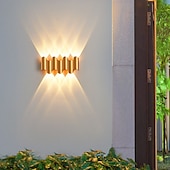 economico applique da esterno-lampada da parete a led per esterni impermeabile ip65 3w illuminazione su / giù 5/7 testa lampada da parete ip65 impermeabile curva a doppia testa per interni lampada da camera moderna luce bianca