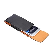 cheap Universal Phone Bags-Leather Phone Belt Case 7.2/6.5/6.2/5.2&#039;&#039; Waist Bag Magnetic Vertical Phone Case for iPhone 14 Pro Max 13 12 11 Pouch Cover Belt Clip