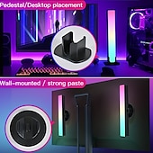 お買い得  スマートライト-RGB LEDスマートライトバーWiFi Bluetoothデスクトップ背景雰囲気ライト音楽同期TV壁コンピューターゲーム寝室ナイトライトShustar
