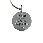 halpa Riipukset ja koristeet-henkilökohtainen lahja pariskunnille - ruostumattomasta teräksestä laserkaiverrettu ajoturvallinen avaimenperä - täydellinen ystävänpäivään!