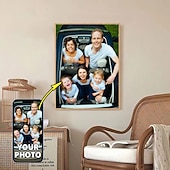 ieftine Imprimate Oameni-Pânză personalizată de artă de perete, tipărituri și poster personalizate de portrete de familie - poster personalizat de familie 30x40cm/12''x16'' cadou personalizat de Valentine făcut la comandă