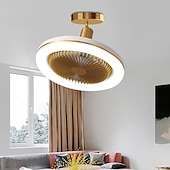 voordelige Plafondventilatorverlichting-plafondventilator met lichtafstandsbediening 30w 10 inch hangende lighe ingesloten plafondventilator dimbaar 3 lichte kleur, 3 snelheden led laag profiel inbouw plafondventilator voor keuken 85-265v
