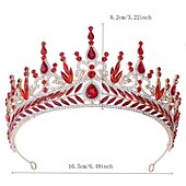 voordelige Accessoires voor haarstyling-luxe barokke kristallen bruids tiara&#039;s strass kroon bruids diadeem bruiloft haaraccessoires voor damesmode-sieraden