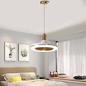 voordelige Plafondventilatorverlichting-plafondventilator met lichtafstandsbediening 30w 10 inch hangende lighe ingesloten plafondventilator dimbaar 3 lichte kleur, 3 snelheden led laag profiel inbouw plafondventilator voor keuken 85-265v