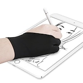 economico forniture per arte e pittura-2pcs artista professionista che disegna due dita guanto antivegetativo per tavoletta grafica light pad (neroblurossoviolarosa)