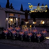 voordelige Pathway Lights &amp; Lanterns-Solar led kleurrijke vlindergazonverlichting - waterdichte pad- en tuinverlichting, boomverlichting plug-in voor kerst, bruiloft en villatuindecoratie