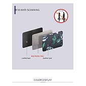 economico porta carte e custodie-portacarte da donna rfid moda portacarte in pelle crosta con doppia cerniera portafogli da donna con stampa floreale 3d di grande capacità