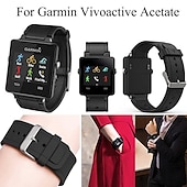 baratos Relógios Garmin-Pulseiras de Relógio para Garmin Acetato Vivoativo Silicone Substituição Alça Respirável Pulseira Esportiva Pulseira